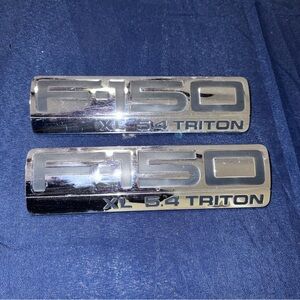 04-08 2004-2008 Ford Truck F150 XL 5.4 Triton Emblems Pair OEM